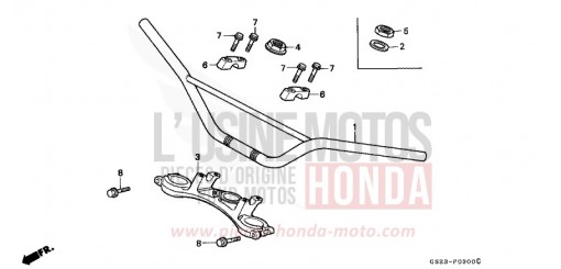 ROHRGRIFF/OBERE BRUECKE CR80RS de 1995